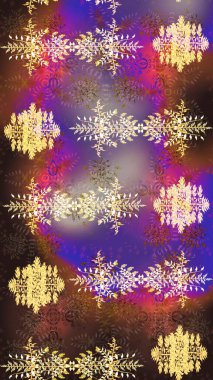 Renkli elementlerle Raster ilginç desen.