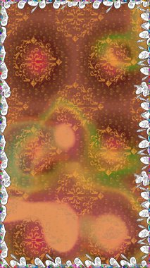 Doodle unsurları. Sorunsuz çiçek deseni kaydırma kağıt, davet, el ilanı, afiş veya Web sitesi Web sitesi arka plan duvar kağıdı için kullanılabilir. Elle çizilmiş Raster illüstrasyon.