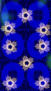 Parlak dantel, stilize çiçekler, şal desenli. Altın desenli bukleler çiz. Doğu tarzı arabesk. Mavi, nötr ve siyah renklerde altın elementlerle. Hassas altın deseni açın. Raster..