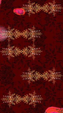 Renkli elementlerle Raster ilginç desen.