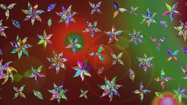 Şirin çiçek elementleri. Renkli Bahar Teması eskiz kalıbı. Taslak desenli, modaya uygun kumaş deseni. Düz Çiçek Elementleri Tasarımı. Raster illüstrasyonu.