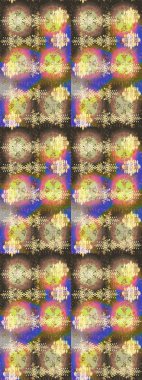 Kar tanelerinin soyut arkaplanlı Noel şablonu. Raster illüstrasyonu. Kahverengi, nötr ve bej kar taneleri. Noel ve Yeni Yıl moda baskıları için tatil tasarımı.