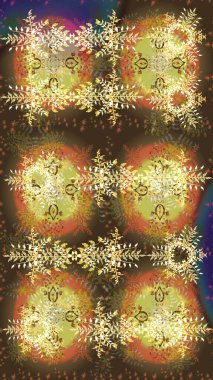 Renkli elementlerle Raster ilginç desen.