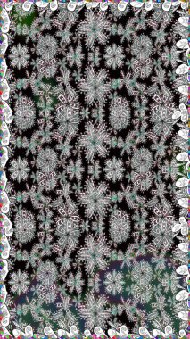 Gri renkli çiçekler. Düz Çiçek Elementleri Tasarımı. Renkli Bahar Temalı Kusursuz Arkaplan. Güzel çiçek deseni..