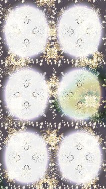 Noel Kar Taneleri Arkaplanı. Raster Noel soyut renkli arka plan ve tatlı kar tanesi. Raster illüstrasyonu. Kar taneleri deseni. Şirin Desen.