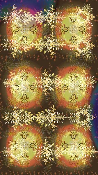 Renkli elementlerle Raster ilginç desen.