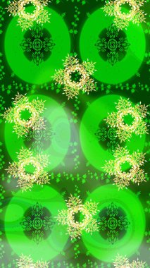 Düz çiçek öğeleri tasarım. Raster. Bahar Tema Dikişsiz desen arka plan rengi.