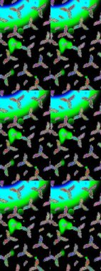 Renkli arka planda güzel kar taneleri. Raster kar taneleri deseni. Raster illüstrasyonu.