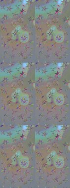 Nazik romantik baskı. Bahar mevsimi. Tatil havası. Raster güzel bir çiçek deseni çiziyor..