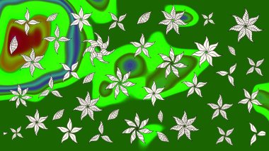 Güzel eskiz şekli. Raster çiçekli arka plan. Düz Çiçek Elementleri Tasarımı. Güzel kumaş deseni. Renkli Yaz Temalı eskiz kalıbı. Yazdır.