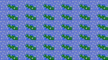 Gömlek, arka plan modelini çiz. Tropik çiçekler. Mavi renkte çiçekler.