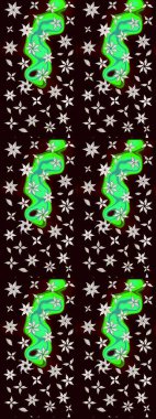 Düz Çiçek Elementleri Tasarımı. Renkli Bahar Teması eskiz kalıbı. Karalama çiçeği. Güzel kumaş deseni. Zentangle soyut çiçekleri. Raster illüstrasyonu.