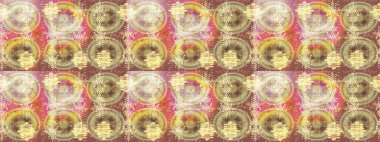 Raster Noel soyut renkli arka plan ve tatlı kar tanesi. Farklı kar taneleri toplayıcısı, bej, nötr ve kahverengi renklerde kış elementleri..