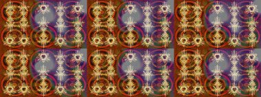 Düz kar karalama ikonları, kar taneleri kahverengi, gri ve mor renkli siluetler noel afişi, kartlar. Yeni yıl kar tanesi. Güzel soyut kar taneleri raster tasarımı..