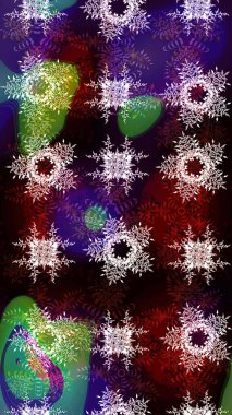 Güzel dekorasyon. Siyah, kahverengi ve nötr renklerde suluboya kar taneleri. Kışın sembolü. Raster çizimi kar taneleri.