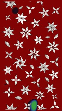 Küçük çiçekte güzel bir desen. Robot resim. Motley illüstrasyonu. Çiçekli yaz çiçekleri. Moda baskıları için zarif bir şablon. Küçük renkli çiçekler..