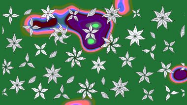 Eskiz Vintage Çiçek Deseni. Raster Kalça dokusu deseni.