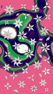 Pembe renkli çiçekler. Yumuşak, bahar çiçekli arka plan. Raster çiçek desenli ve çiçekli..