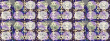 Bokeh nötr, gri, menekşe ve kar taneleriyle dekoratif Noel arkaplanı. Raster illüstrasyonu.