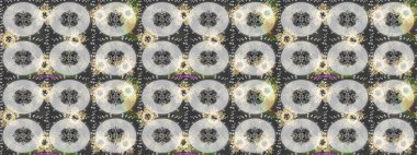 Raster illüstrasyonu. Gri, nötr ve bej renkli kar taneleri. Yılbaşı Biçimi.