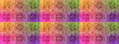 Renkli elementlerle Raster ilginç desen.