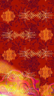 Raster illüstrasyonu. Kar taneleri ve raster arkaplanlı Noel karalaması deseni.