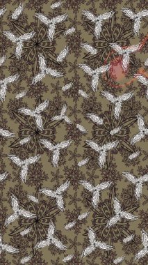 Şekil verilmiş çiçeklerle eskiz deseni. Süslü zentangle çizim dokusu, soyut çiçeklerle süslenmiş. Çiçek deseni duvar kağıdı, şablon dolguları ve web sayfası arkaplanı için kullanılabilir.