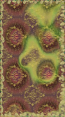 Yumuşak, bahar çiçekli arka plan. Çiçekli karalama şeklinde Raster çiçek deseni. Kahverengi renkte çiçekler.