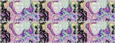 Düz çiçek öğeleri tasarım. Raster resim. Sorunsuz Chichi kumaş deseni. Çiçek desen. Bahar Tema Dikişsiz desen arka plan rengi.