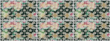 Raster kına dövme tarzı. Hint çiçek desenli madalyon desen. Etnik Mandala süsleme. Tekstil, tebrik kartı, boyama kitabı, telefon durumda yazdırma için kullanılabilir.