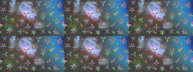 Küçük bir çiçekte eskiz deseni. Hoş bir çiçek geçmişi var. Güzel kumaş deseni. Raster illüstrasyonu.