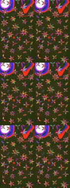 Üzerinde yeşil ve gri renkler olan çiçek desenleri çiz. Suluboya tarzında yeşil ve gri renkte çiçekler.