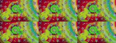 Çiçek arkaplanlı soyut zarafet eskiz deseni. Raster Güzel kumaş deseni.