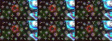 Çiçekler suluboya eskiz deseni. Raster Stili kumaş deseni.