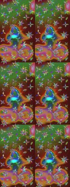 Etnik Mandala süsü. Raster Henna dövme stili. Tekstil, tebrik kartı, boyama kitabı, telefon kılıfı baskısı için kullanılabilir. Hint çiçekli desenli şal desenli..