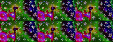 Yeşil ve siyah renklerde. Anti-stres için soyut örnek sayfası. Raster illüstrasyonu.