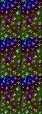 Anti-stres için soyut örnek sayfası. Raster illüstrasyonu. Kahverengi ve yeşil renklerde.