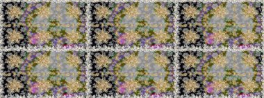 Tekrarlayan elementlerle kusursuz soyut arkaplan. Gri ve altın desenli. Zarif raster klasik desen.