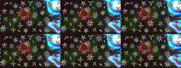 Çiçekler suluboya eskiz deseni. Raster Stili kumaş deseni.