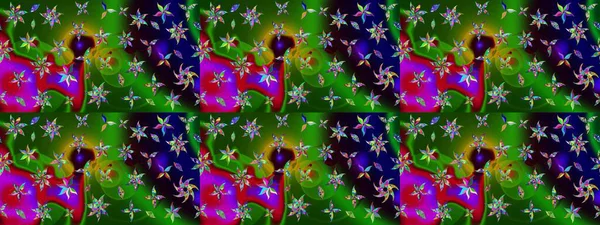 Yeşil ve siyah renklerde. Anti-stres için soyut örnek sayfası. Raster illüstrasyonu.