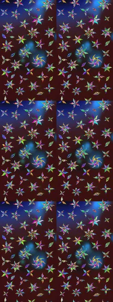 Raster. Güzel suluboya çiçekler, parlak resimler ilham verici ve mavi çiçek desenli eskiz arka plan.