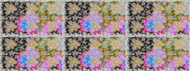 Kusursuz soyut bir arkaplan. Raster illüstrasyonu. Oriental raster klasik gri, nötr ve altın desenli.