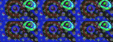 Dekorasyon ve tasarım için güzel bir desen. Çiçeğin suluboya çizimlerinin mükemmel deseni. Raster illüstrasyonu. Eski model. Moda baskısı. Suluboya çizim deseni.