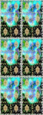 Kusursuz raster arka plan. Şık bir grafik desen. Çiçek deseni. Kahverengi ve bej renklerde altın elementler. Duvar kâğıdı barok, İspanyol kumaşı.