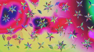 Organik motif arka planı. Ultraviyole kumaş deseni. Raster illüstrasyonu. Çizim deseni.