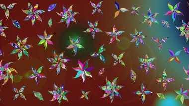 Tekstil veya kitap kapakları, imalat, duvar kağıtları, baskı, hediye paketi ve yapıştırma kitabı için çiçek eskizi geçmişi. Raster illüstrasyonu. Küçük ölçekli çiçeklerdeki basit sevimli desen.