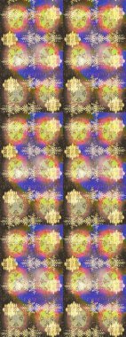 Colorful sketch pattern with cute flowers, paisley, brown, neutral and beige colors. Hand drawn flower sketch pattern (tile). Watercolor sketch pattern for textile.