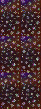 Modern, kahverengi ve mor raster arka plan duvar kağıdı çizimi, klasik çizgili desenli desenli çiçekler, çiçekli süsler. Çiçekli el çizimi çizimi deseni.