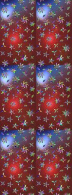 Raster güzel bir çiçek deseni çizmiş. Bahar mevsimi. Tatil havası. Nazik romantik baskı.