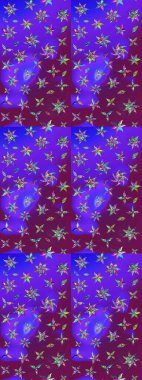 Tekstil, kumaş, kapaklar, duvar kağıtları, baskı, naylon, koleksiyon defteri, örgü, dekupaj için güzel bir eskiz. Küçük menekşe ve mor çiçeklerle oldukça kaliteli besin torbası deseni.